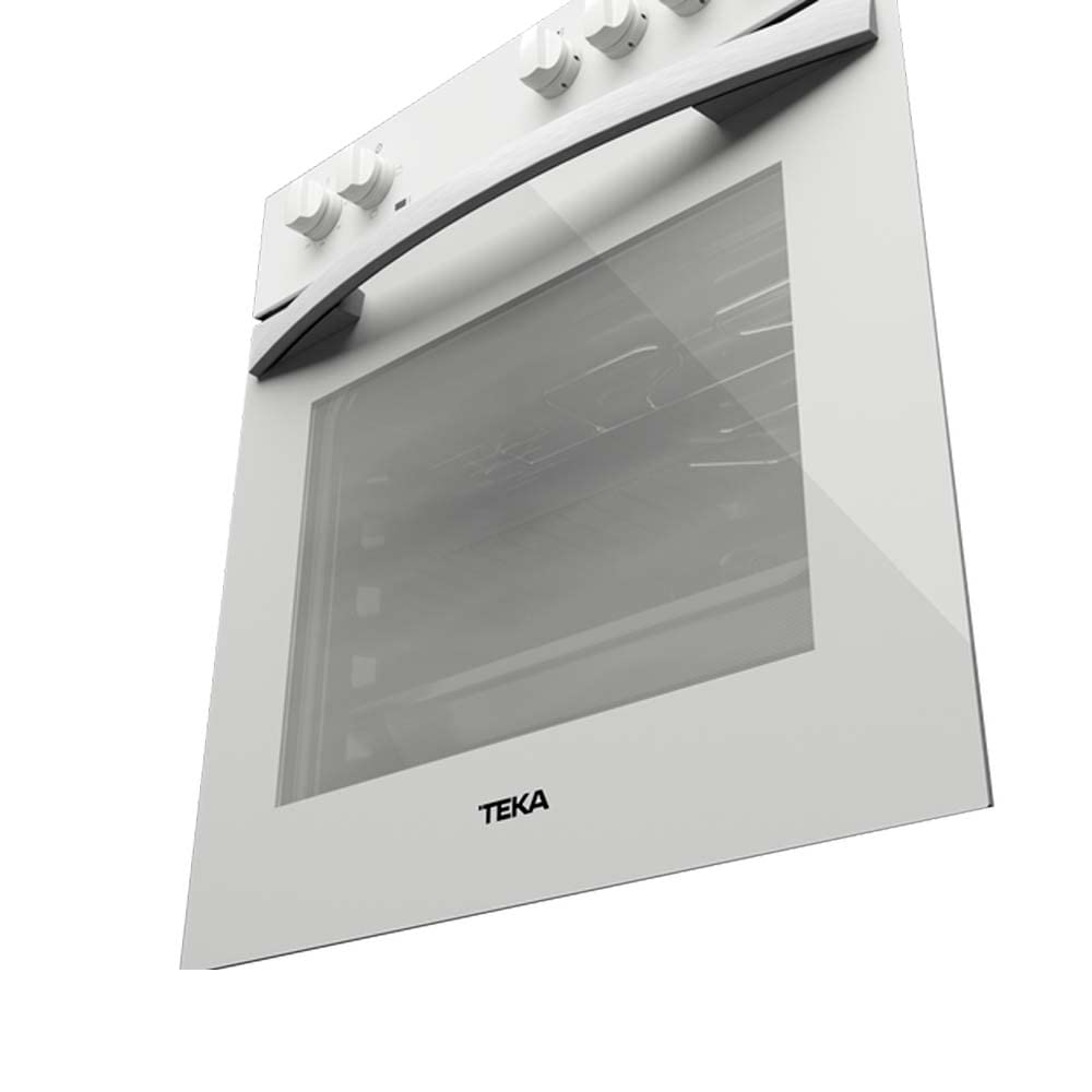 Teka HBE 490 ME Horno Convencional 60cm, 3 Funciones, 2 Cristales, Cristal Blanco