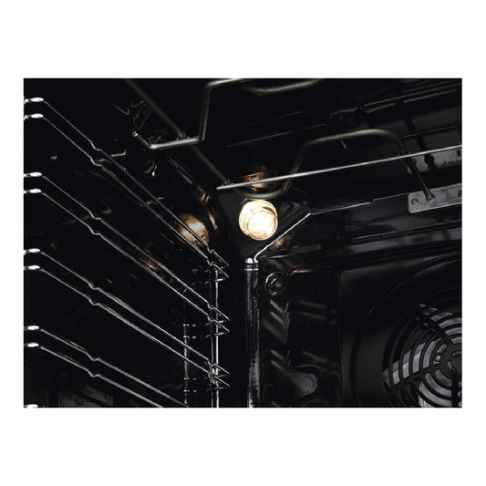 AEG BEE435111M Horno Multifunción 72L, AquaClean, 9 Funciones, Display LCD, Inox, Clase A+