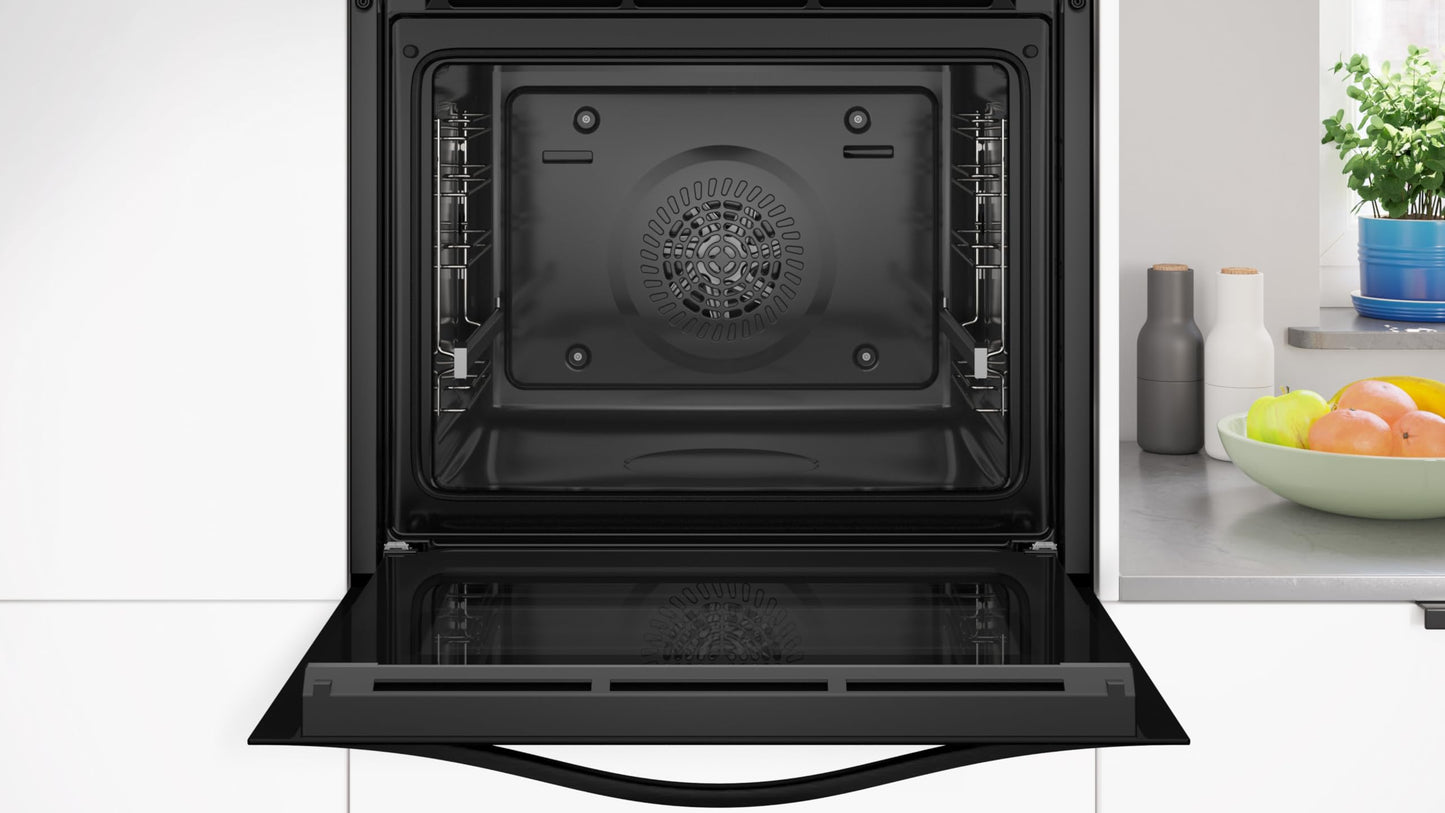 Balay Horno Multifunción 60cm, Aqualisis, Control Confort, Cristal Negro, Modelo 3HB4131X3