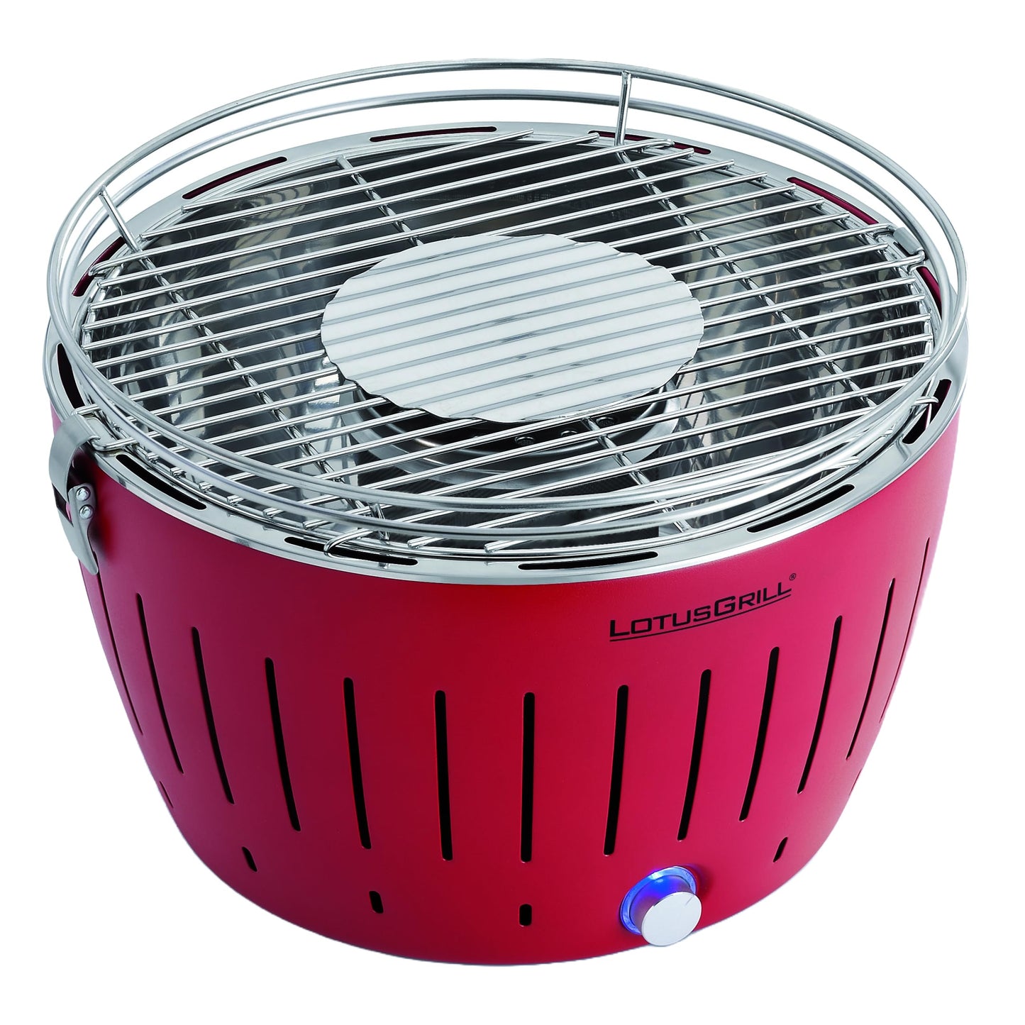 LotusGrill G-RO-34 - Barbacoa de carbón sin humo 35 x 26 x 23.4, color rojo