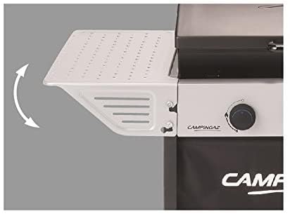 Campingaz Xpert 100L Plus Rocky BBQ Gas Piedra Volcánica 7.1kW, 2 Quemadores/Parrillas, Mesas - Negro