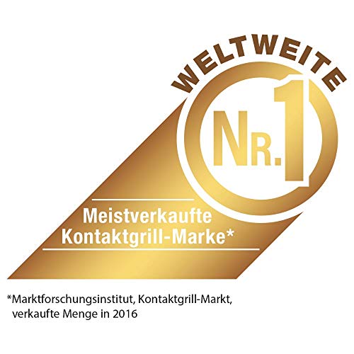 George Foreman Grill Eléctrico 2400W, 15 Raciones, Antiadherente, Tapa, 5 Temperaturas - Negro