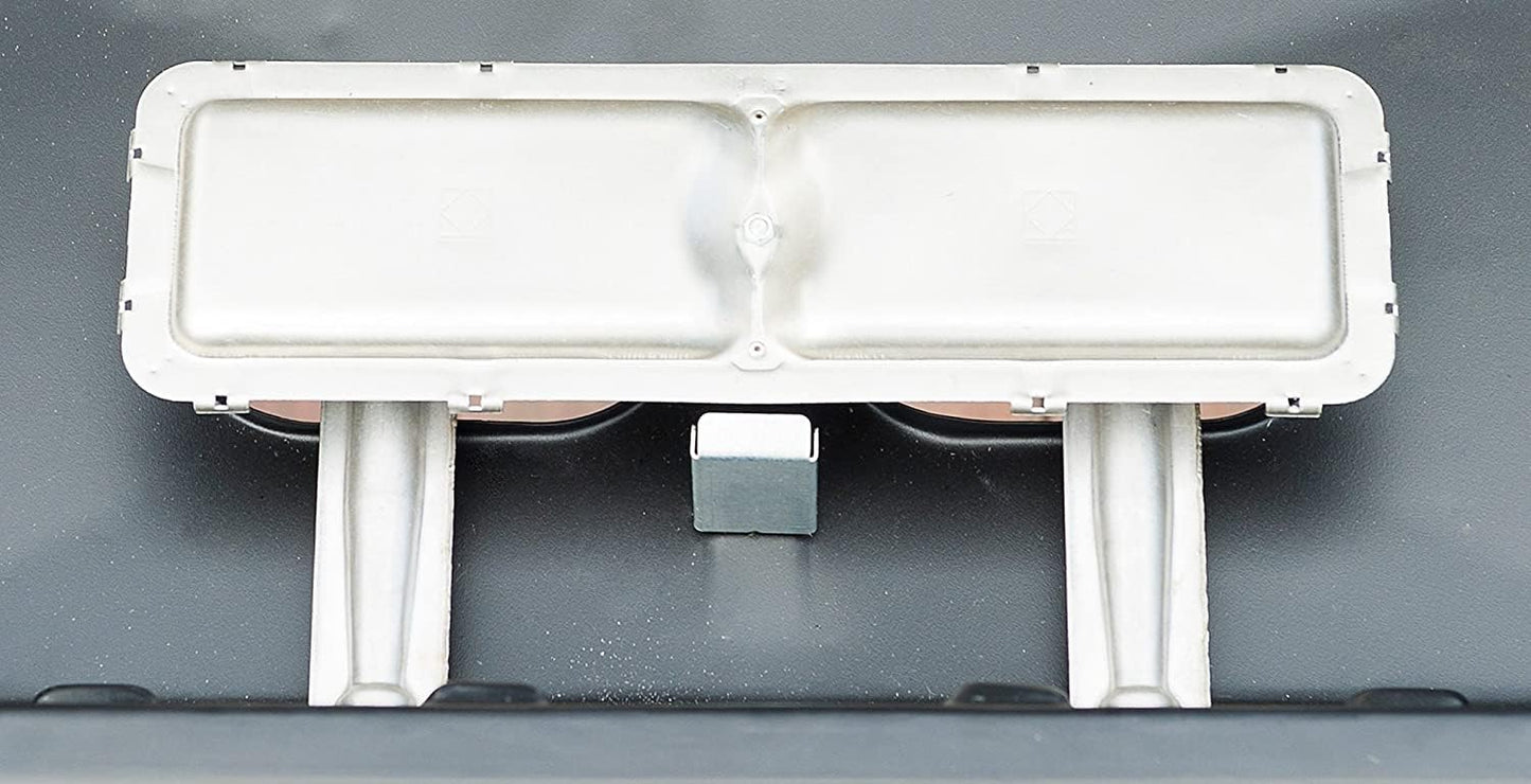 Campingaz Xpert 100L Plus Rocky BBQ Gas Piedra Volcánica 7.1kW, 2 Quemadores/Parrillas, Mesas - Negro