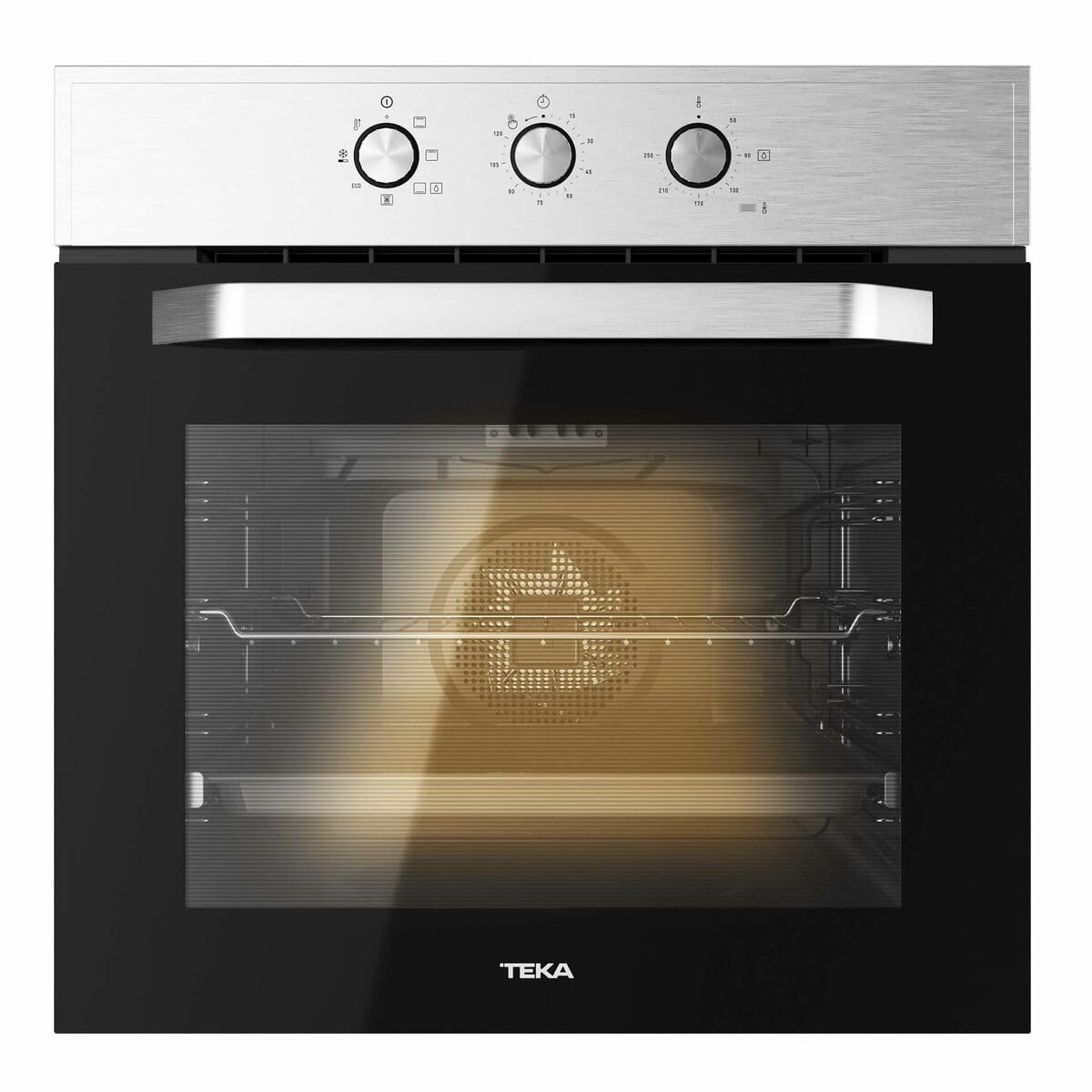 Teka HCB 6525 Horno Multifunción 60cm, HydroClean ECO, Clase A, Acero Inoxidable