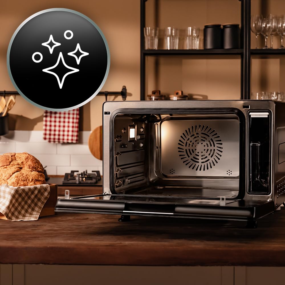 Cecotec Bake&Steam 4000 Combi Horno Sobremesa 40L, Vapor, Airfryer, 8 Funciones, 2400W