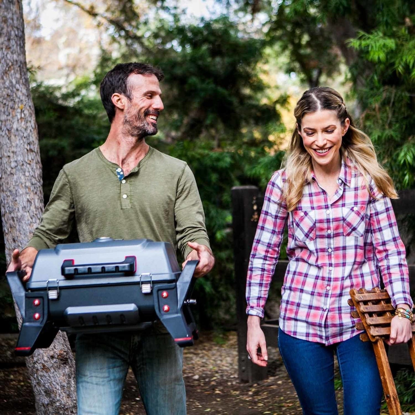 Char-Broil Grill2Go Barbacoa Gas Portátil, TRU-Infrared, Parrilla Acero Inox - Exterior/Jardín