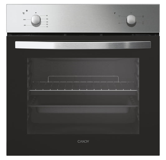 Candy Smart FCS 100 X/E Horno 70L, 4 Funciones, Doble Cristal, Clase A, Inox
