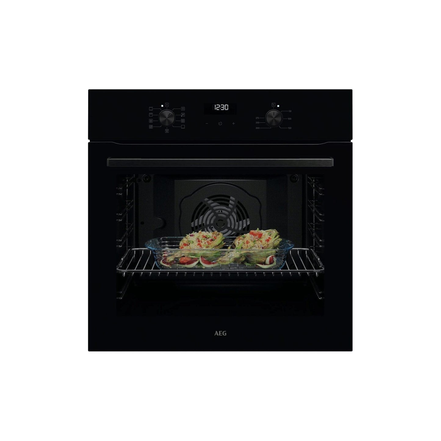 AEG TU5AB20WSK Horno Multifunción 72L, Aqua Clean, LED, Cocción Multinivel, Negro