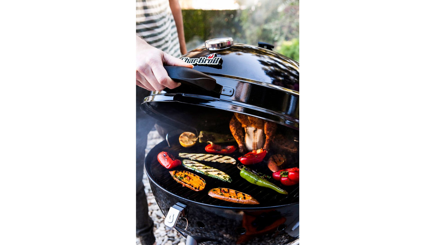 Char-Broil Kettleman Barbacoa Carbón TRU-Infrared, Bandeja Cenizas Removible - Jardín/Exterior