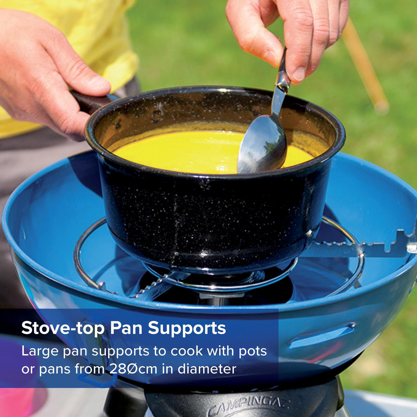 Campingaz Party Grill 400 CV Barbacoa Contacto Gas Natural 2000W, Mesa, Ø36x42cm