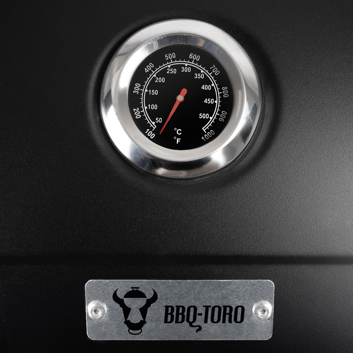 BBQ-Toro Carro Barbacoa Carbón XXL con Tapa, Termómetro, Bandeja Regulable, Ahumador - Gran Capacidad